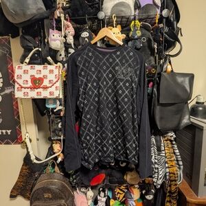 Rick & Ditch Black Graphic Long Sleeve Shirt